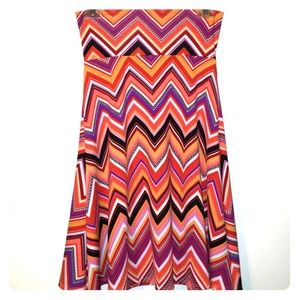 Chevron Azure XS Lularoe skirt